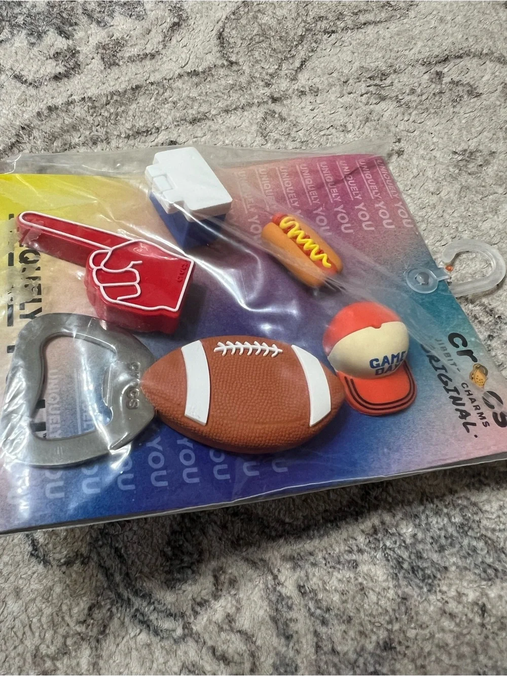 Tailgate Jibbitz for Crocs Football Bottle Opener